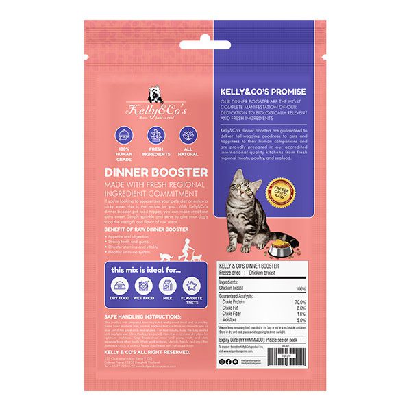 KELLY & CO'S Dinner Booster Topper Chicken Breast Cat 50g