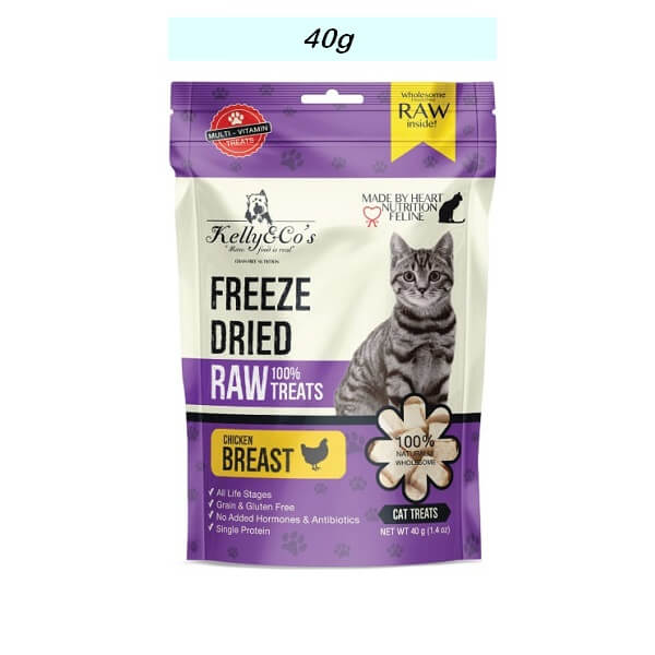 KELLY & CO'S Freeze-dried Chicken Breast 100% Cat 40g