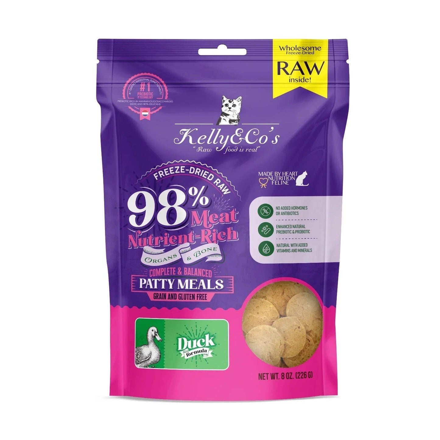 KELLY & CO’S Patty Meal CMB Duck Cat 226 g