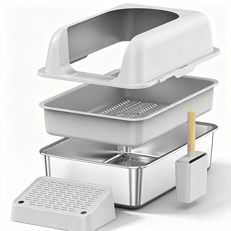 Cat Litter Box Stainless steel litter box