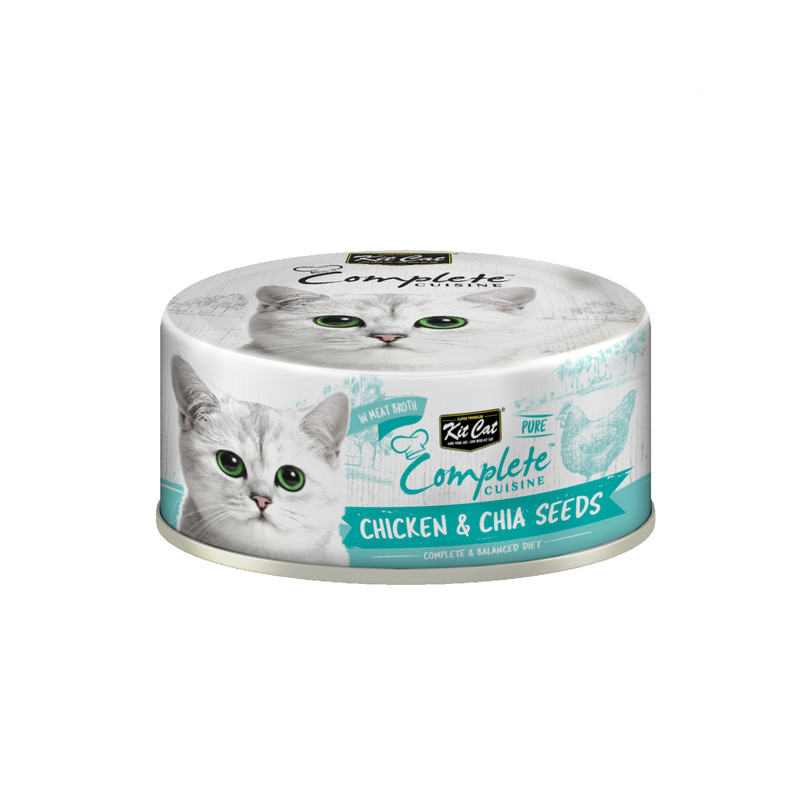 Kit Cat Complete Cuisine-Chicken & Chia Seeds 70g Can