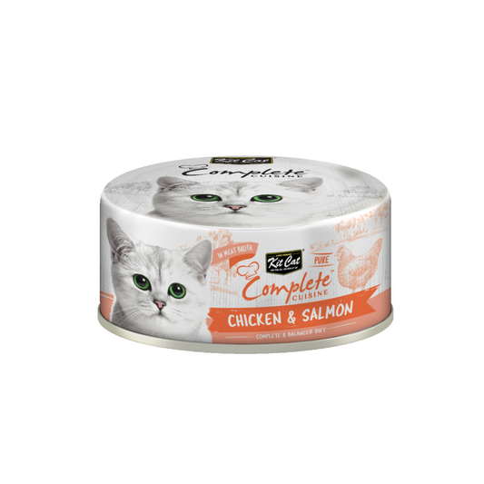 Kit Cat Complete Cuisine – Chicken & Salmon 70g Can