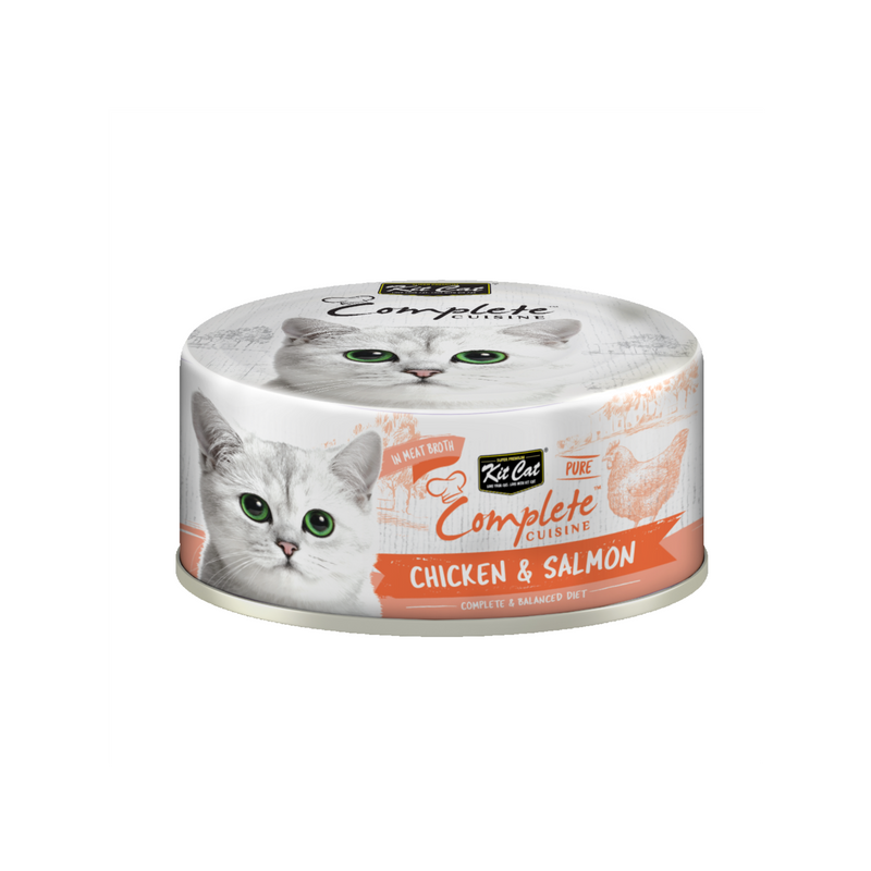 Kit Cat Complete Cuisine – Chicken & Salmon 70g Can