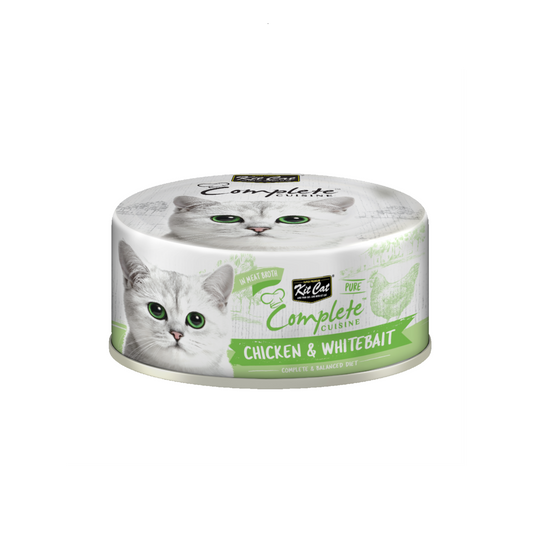 Kit Cat Complete Cuisine-chicken & Whitebait 70g Can