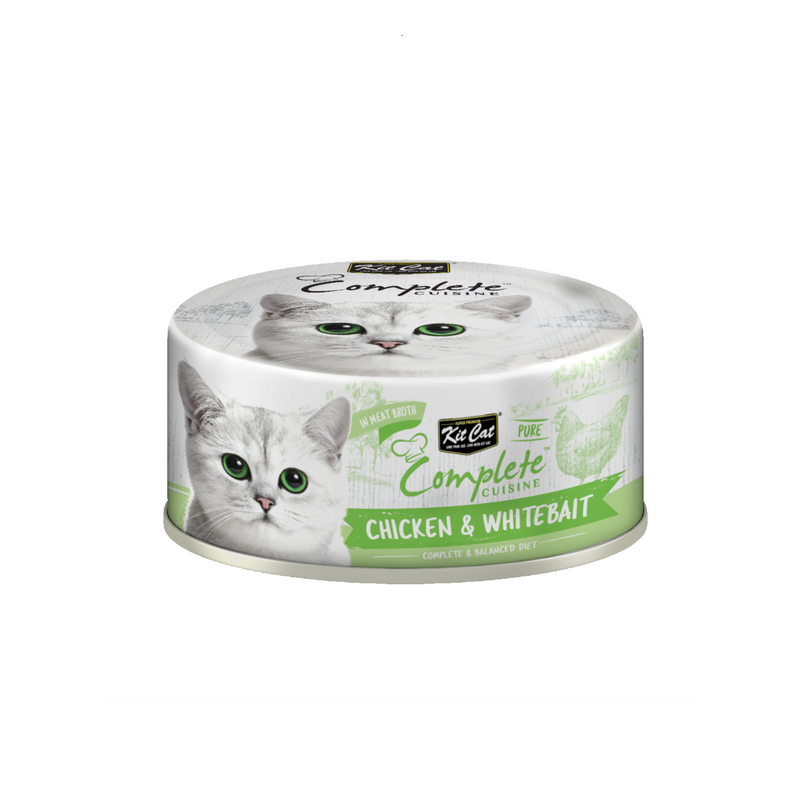 Kit Cat Complete Cuisine-chicken & Whitebait 70g Can