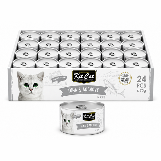 Kit Cat Deboned Tuna & Anchovy Toppers 24x80g