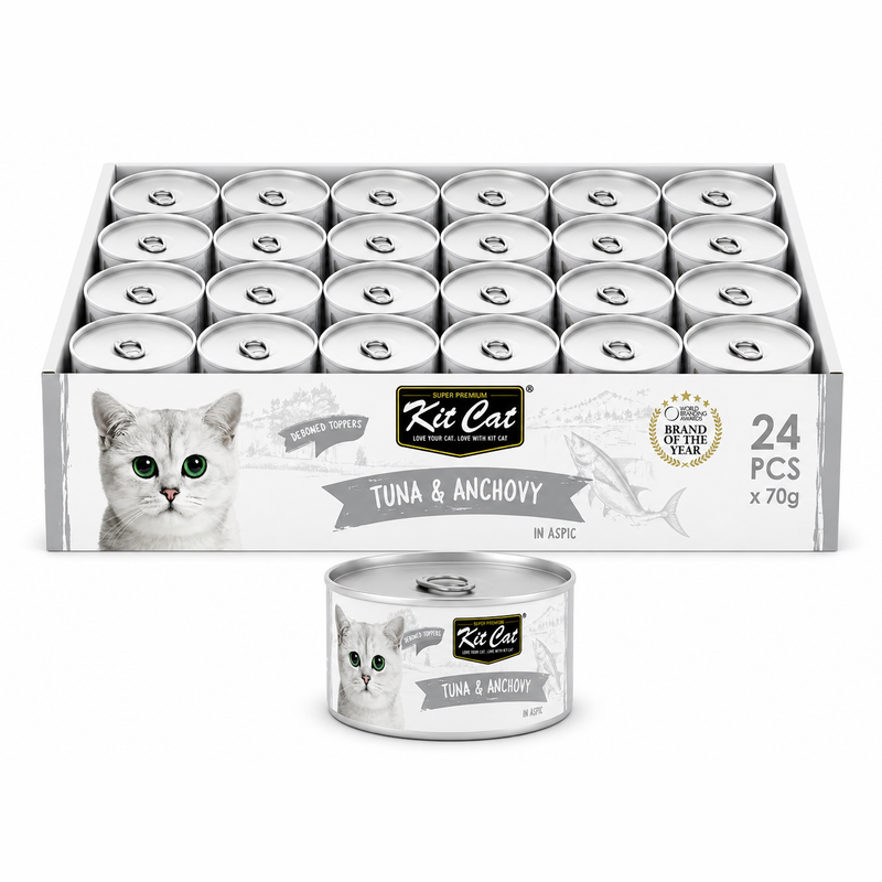 Kit Cat Deboned Tuna & Anchovy Toppers 24x80g