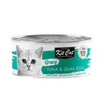 Kit Cat Gravy Canned Food (Tuna & Quail Egg) 24x70g