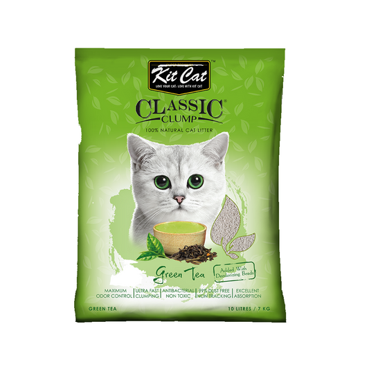 Kit Cat Classic Clump Green Tea Cat Litter 10L