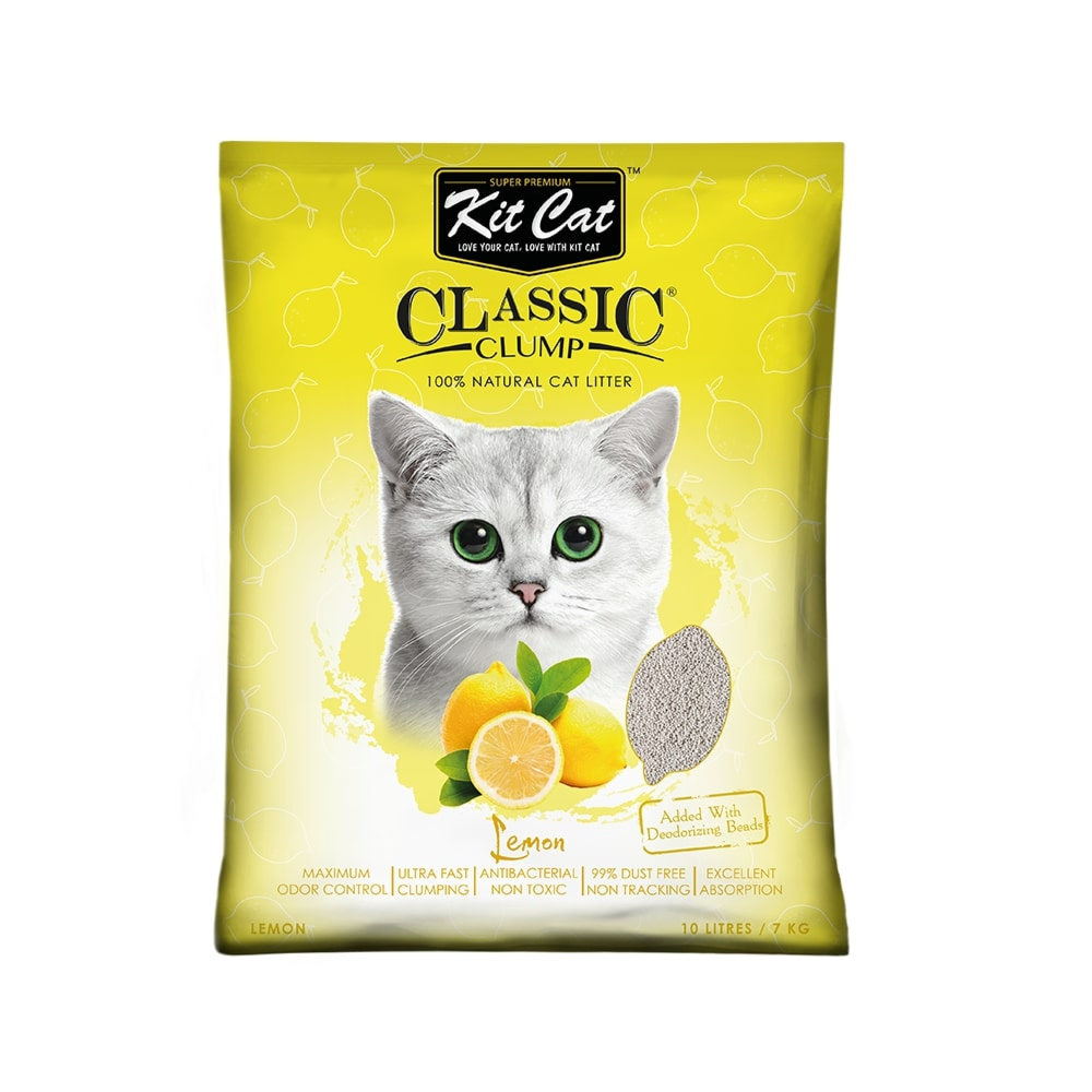 Kit Cat Classic Clump Lemon Cat Litter 10L