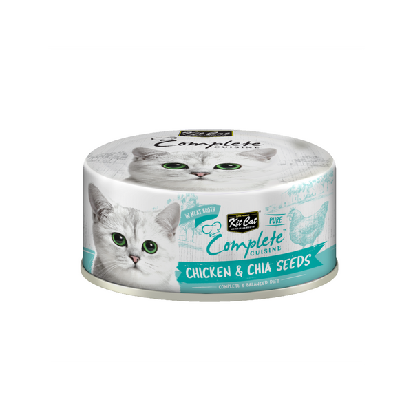 Kit Cat Complete Cuisine-Chicken & Chia Seeds 70g Can