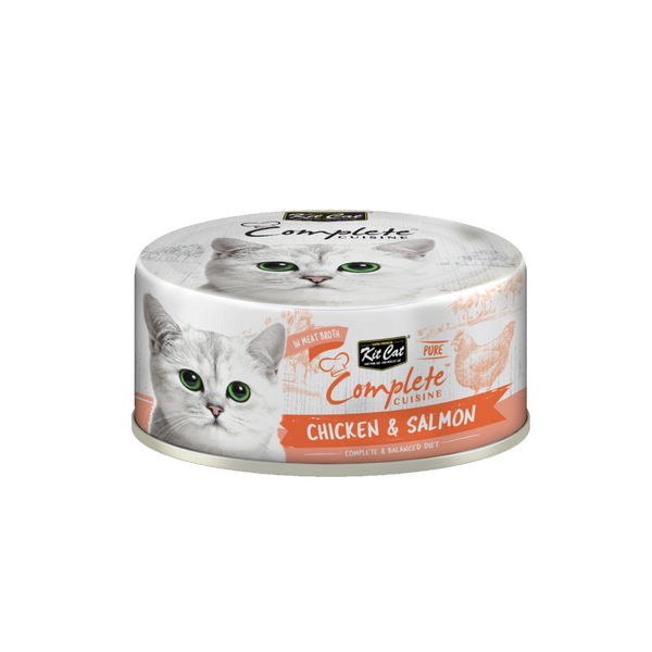 Kit Cat Complete Cuisine – Chicken & Salmon 70g Can