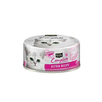 Kit Cat Complete Cuisine – Kitten Recipe Chicken in Broth 24x70g