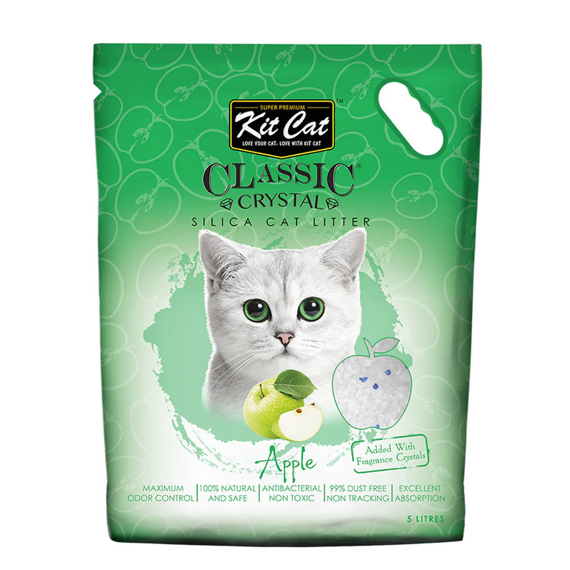 Kit Cat Crystal Cat Litter 5L (Apple)