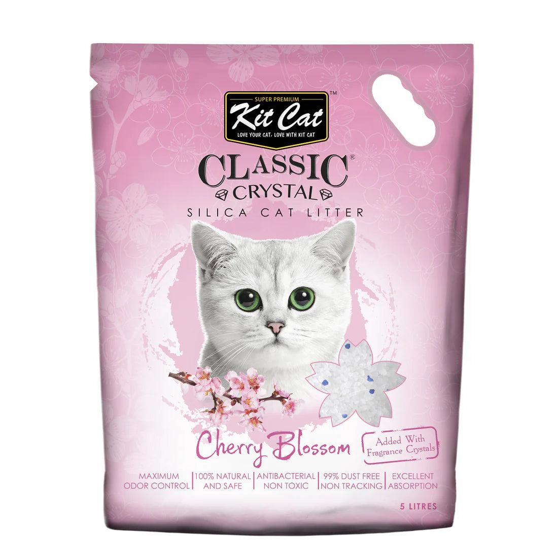 Kit Cat Crystal Cat Litter 5L (Cherry Blossom)