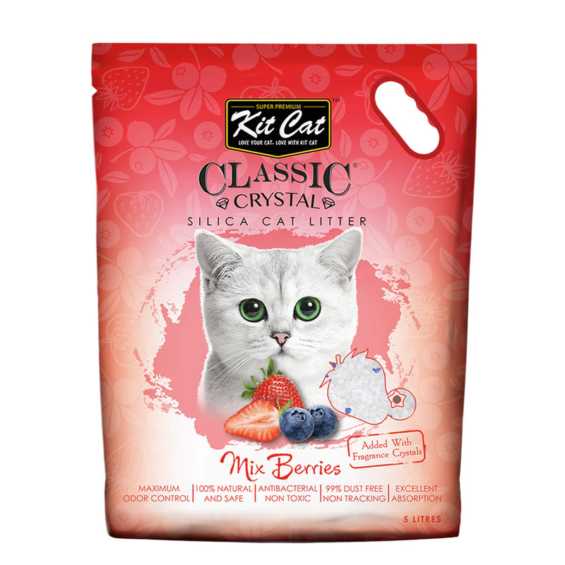 Kit Cat Crystal Cat Litter 5L (Mix Berries)