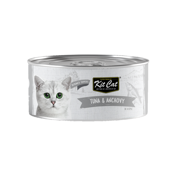 Kit Cat Deboned Tuna & Anchovy Toppers 80g  Can