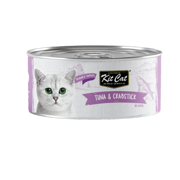 Kit Cat Deboned Tuna & Crab Toppers 80g  Can