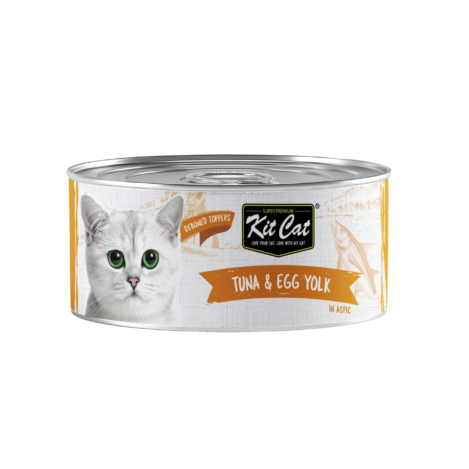 Kit Cat Deboned Tuna & Egg Yolk 80gr  Can