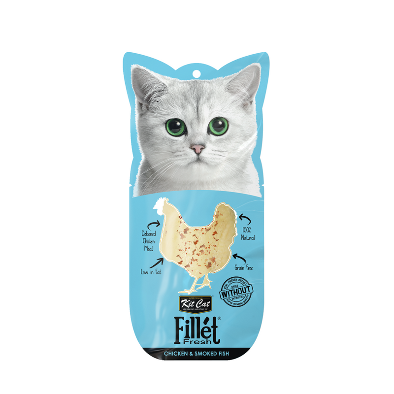 Kit Cat Fillet Fresh Chicken And Smoked Fish 30G.