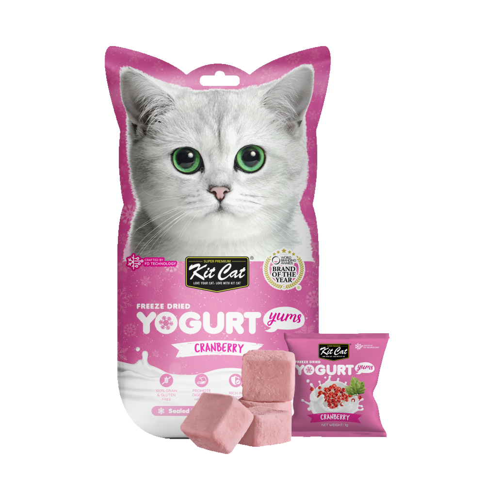 Kit Cat Freeze Dried Yogurt Yums (Cranberry) 10G