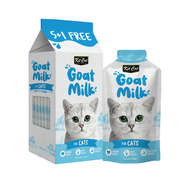 Kit Cat Goat Milk For Cats 300ml ( 6 X 50ml )