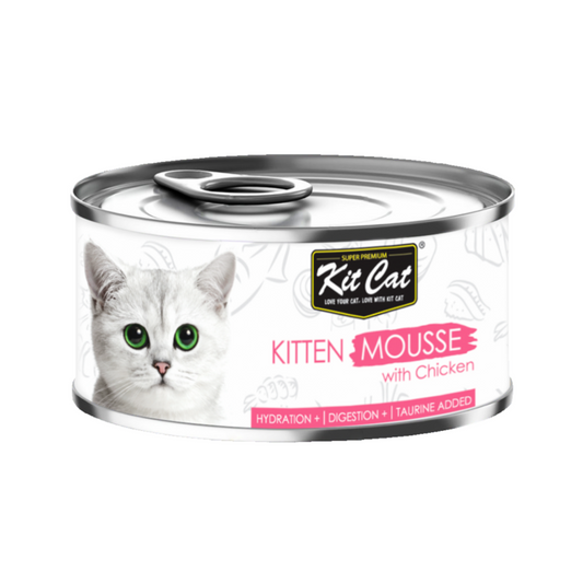 Kit Cat Kitten Chicken Mousse 80G Can