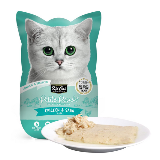 Kit Cat Petite Pouch Complete Food Chicken & Saba 70g Pouch