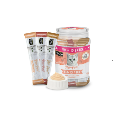 Kit Cat Purr Puree Egg Yolk Mix 900g (60 sachets x 15g)