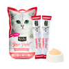 Kit Cat Purr Puree Liquid Treats for Cat – Salmon & Fiber (Hairball) (15gx5 Sticks)