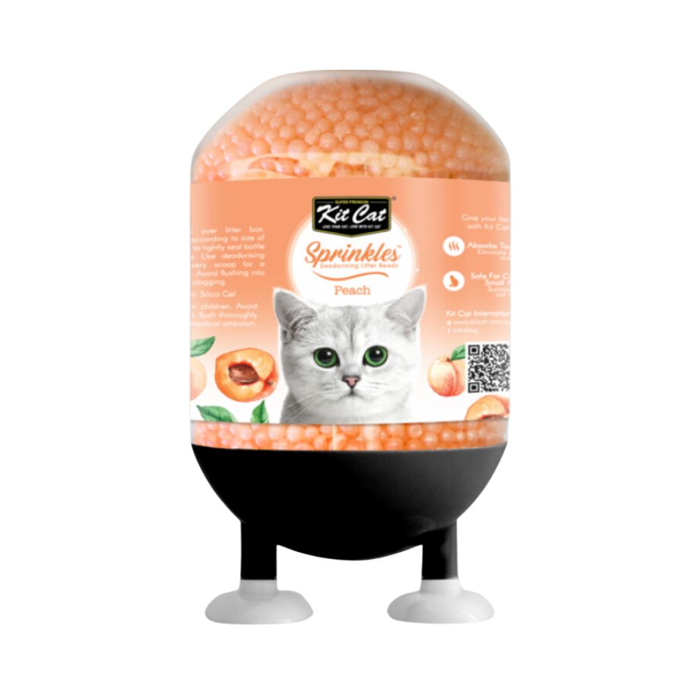 Kit Cat Sprinkles Deodorizing Beads 240G- Peach