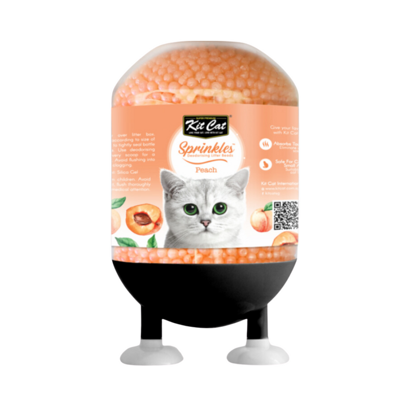Kit Cat Sprinkles Deodorizing Beads 240G- Peach