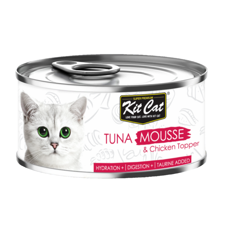 Kit Cat Tuna Mousse & Chicken Toppers – 24x80g