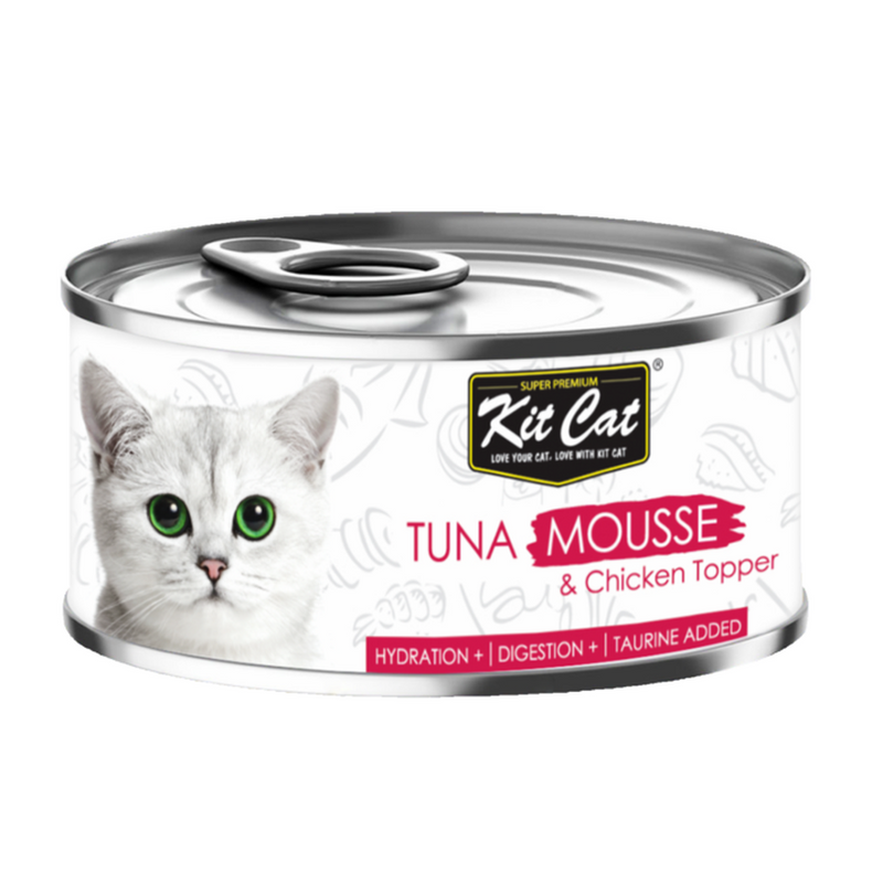 Kit Cat Tuna Mousse & Chicken Toppers – 24x80g