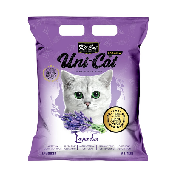 Kit Cat Uni-Cat Cat Litter Lavender 5L