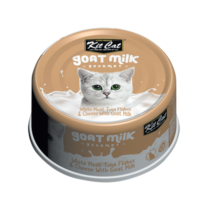 Kit Cat White Meat Tuna Flakes & Cheese With Goat Milk 70gx24pcs