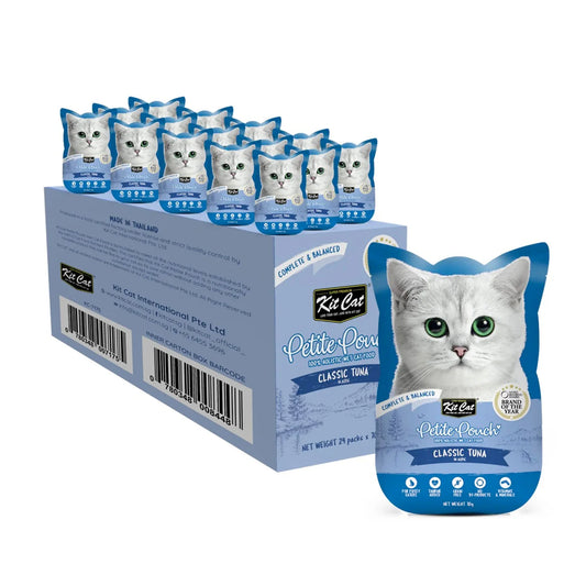 Kit Cat Petite Pouch Complete Food – Classic Tuna 70gx24pcs