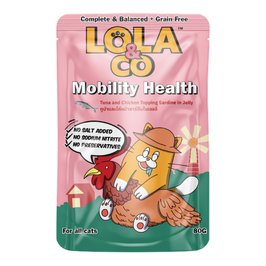 Lola & Co Mobility Health Tuna & Chicken Topping Sardine In Jelly 80g Pouch