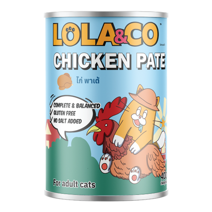 Lola & Co Chicken Pate Cat Wet Food 24x400g