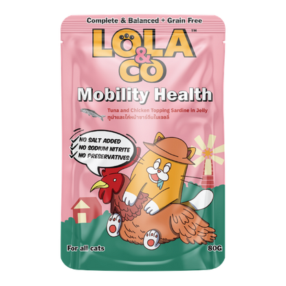 Lola & Co Mobility Health Tuna & Chicken Topping Sardine In Jelly 80gx12pcs