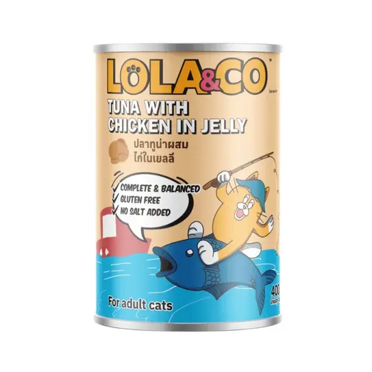 Lola & Co Tuna with Chicken In Jelly Cat Wet Food 400gx24pcs