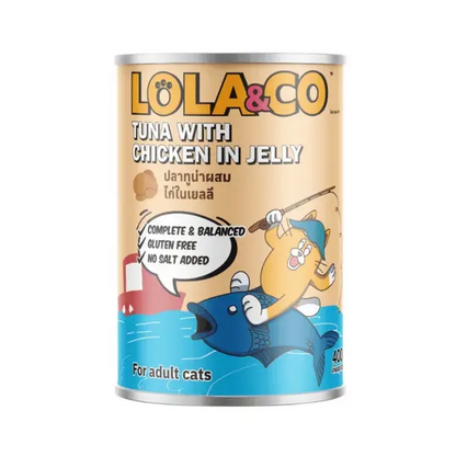 Lola & Co Tuna with Chicken In Jelly Cat Wet Food 400gx24pcs