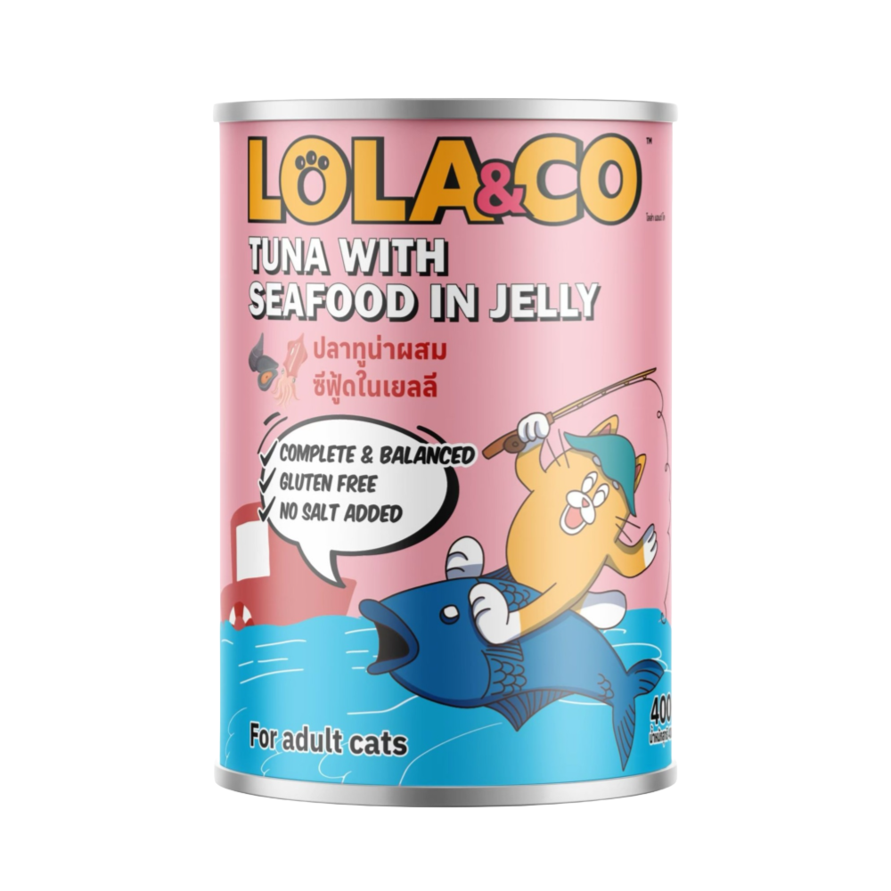 Lola & Co Tuna with Seafood In Jelly Cat Wet Food 400g Can