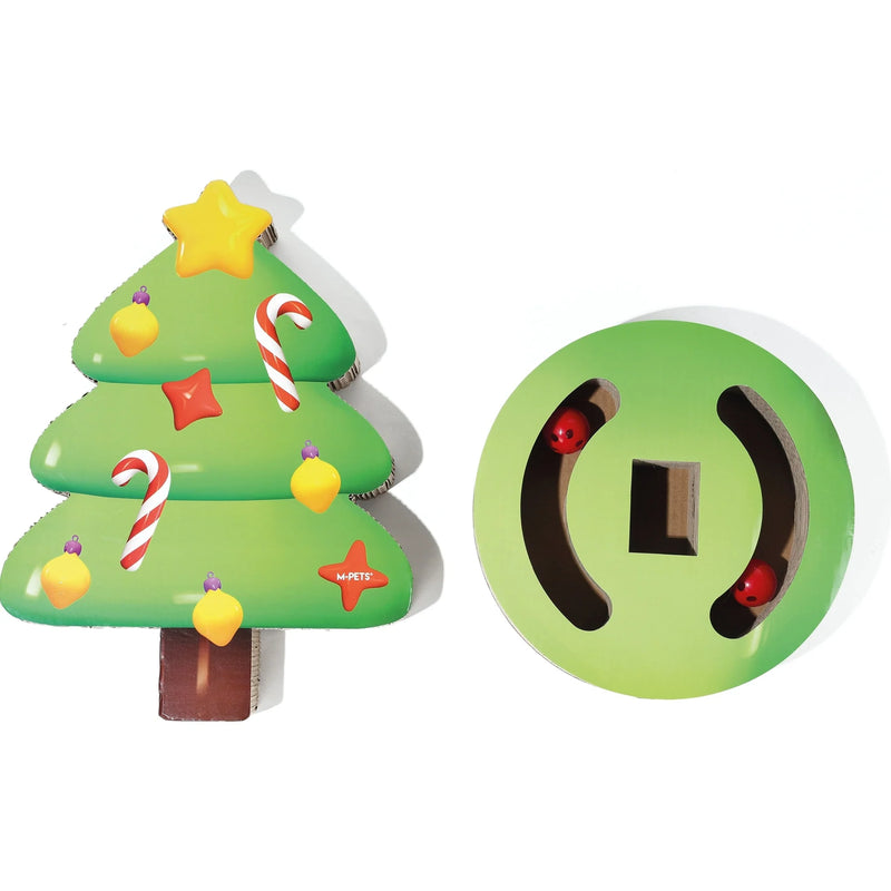 Christmas toy - Festive Tree cat scratcher Green