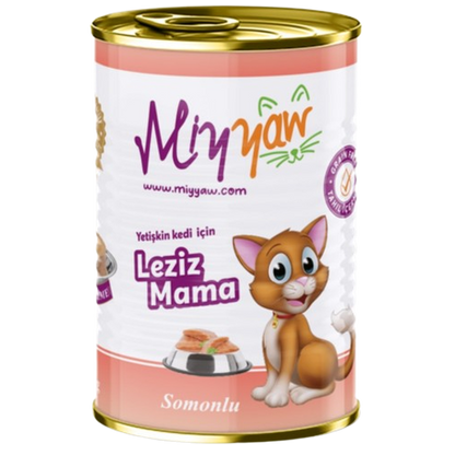 MIYYAW WET FOOD FOR ADULT CAT WITH SALMON Pate 400g x 20pcs