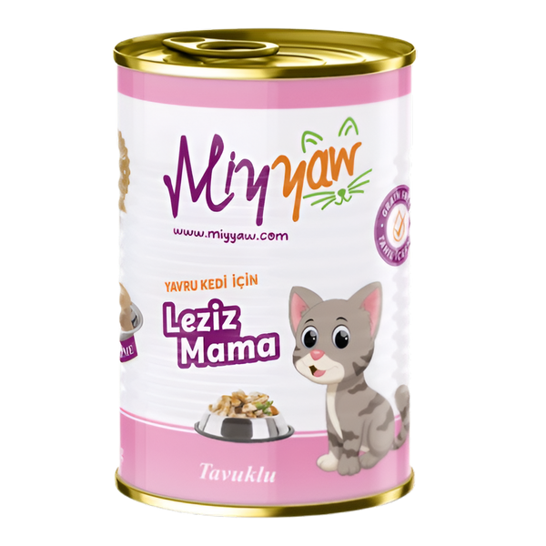 MIYYAW WET FOOD FOR KITTEN WITH CHICKEN Pate 400g  Can