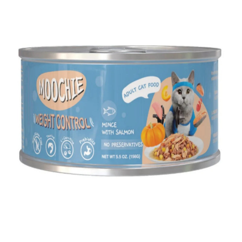 MOOCHIE MINCE WITH SALMON 156g Can
