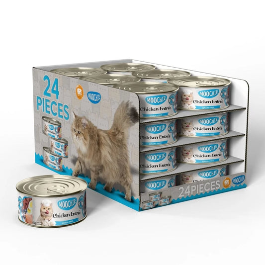 MOOCHIE CAT FOOD CHICKEN ENTREE 156g — 24x156g