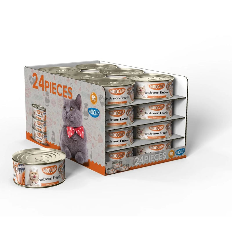MOOCHIE CAT FOOD TUNA & SALMON ENTREE 156g — 24x156g