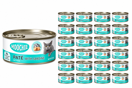 MOOCHIE LOAF WITH SARDINE 156gx24 CANS